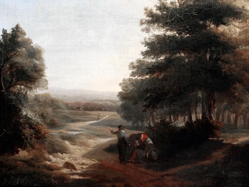 1819-Jean-Michel Cels - Figure in un paesaggio